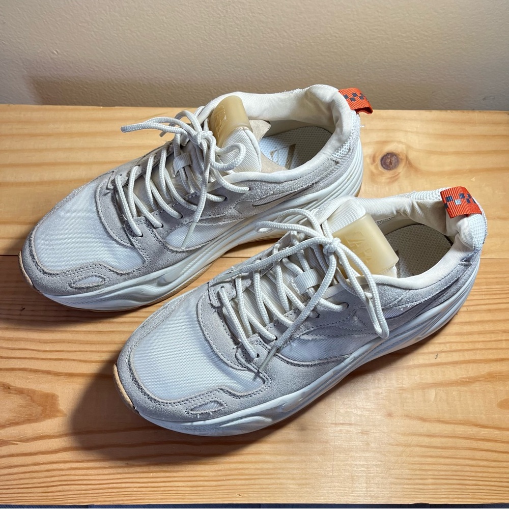 Zara Cream Chunky Sneakers